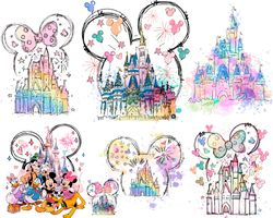 crafting whimsy mickey castle png svg bundle for disney fun