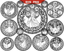 enhance your creations with disney princess mandala svg png