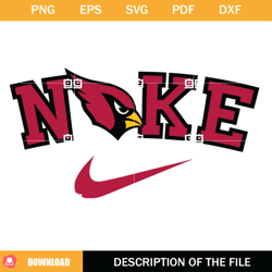 arizona cardinals swoosh svg, nfl team svg, nike cardinals svg,nfl svg, nfl foodball