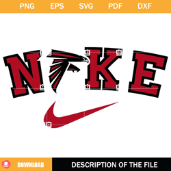 atlanta falcons nike svg, nfl svg, atlanta falcons nfl swoosh svg,nfl svg, nfl foodball