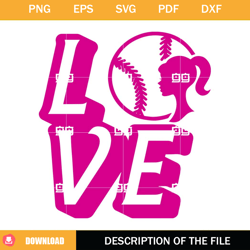 barbie baseball svg, pink doll softball svg, baseball love barbie svg,nfl svg, nfl foodball