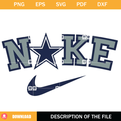 dallas cowboys swoosh svg, nfl cowboys svg, dallas cowboys nike svg,nfl svg, nfl foodball