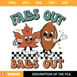 falls out balls out svg, football season svg, retro fall svg,nfl svg, nfl foodball