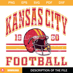 kansas city football 1960 svg, kansas city football svg,nfl svg, nfl foodball