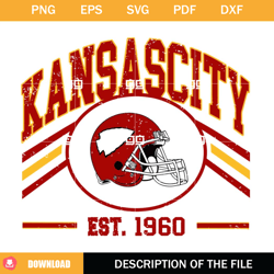 kansas city football est 1960 svg, kansas city established 1960 svg, kc chiefs svg,nfl svg, nfl foodball