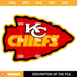 kc chiefs svg, chiefs mascot svg,nfl svg, nfl foodball