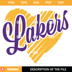 lakers sports svg, basketball team svg, heart lakers svg,nfl svg, nfl foodball