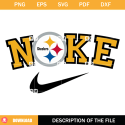 Pittsburgh Steelers Nike SVG, NFL Steelers Swoosh SVG, Pittsburgh Steelers NFL SVG,NFL svg, NFL foodball