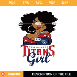 Tennessee Titans Girl SVG, NFL Girl SVG, Tennessee Titans Logo SVG,NFL svg, NFL foodball