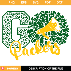 packers cheer svg, cheerleading packers svg, go packers svg