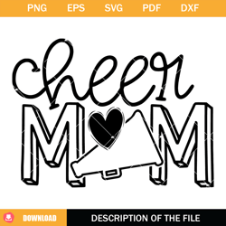 proud cheer mom svg, cheer megaphone svg, cheer mom svg