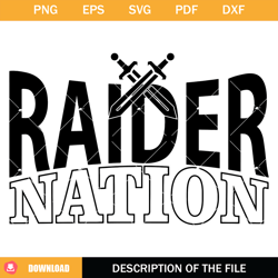 raider nation svg, football sports svg, raiders svg