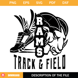 rams track field svg, track & field svg, sports logo svg