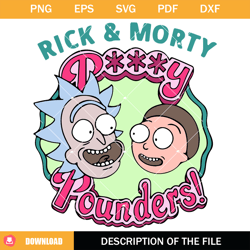 Rick And Morty Pusssy Pounders Svg, Rick and Morty Svg