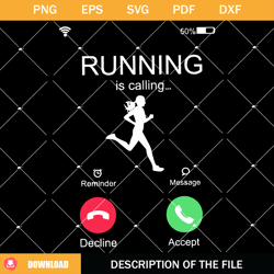 running is calling svg, incoming call running svg, call