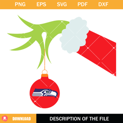 seattle seahawks grinch hand holding christmas svg