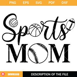 softball mom svg, sports mom svg, sports lover svg