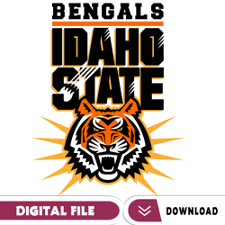 idaho state bengals svg, football team svg, basketball, collage, game day, football, instant download