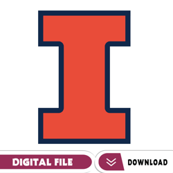 illinois fighting illini svg, football team svg, basketball, collage, game day, football, instant download