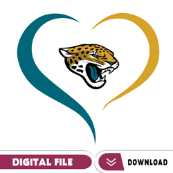 jacksonville jaguars heart logo svg, cincinnati bengals svg, sport svg, football teams svg, nfl svg