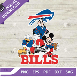 mickey donald goofy buffalo bills svg, disney buffalo bills nfl svg, disneyland football svg -lightspeedclubs