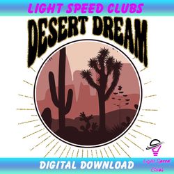 desert dream cactus sunset sublimation png