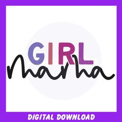 girl mama mother day svg