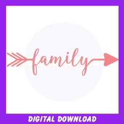 family mother day arrow svg