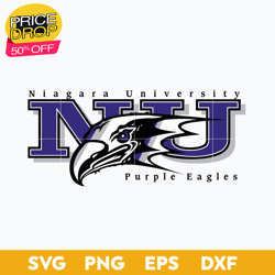Niagara Purple Eagles Svg, Logo Ncaa Sport Svg, Ncaa Svg, Png, Dxf, Eps Download File, Sport Svg