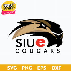 SIU Edwardsville Cougars Svg, Logo Ncaa Sport Svg, Ncaa Svg, Png, Dxf, Eps Download File, Sport Svg