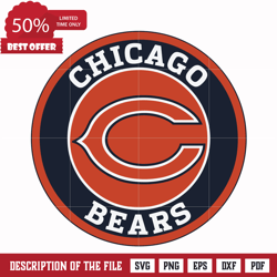 Chicago Bears Logo svg, Chicago Bears svg, Sport svg, Nfl svg, png, dxf, eps digital file NFL1912204L