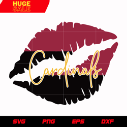 arizona cardinals lip svg, nfl svg, eps, dxf, png, digital file