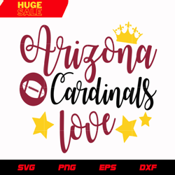 arizona cardinals love 2 svg, nfl svg, eps, dxf, png, digital file