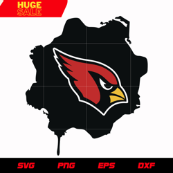 arizona cardinals map svg, nfl svg, eps, dxf, png, digital file