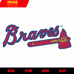 Atlanta Braves Text Logo svg, mlb svg, eps, dxf, png, digital file for cut