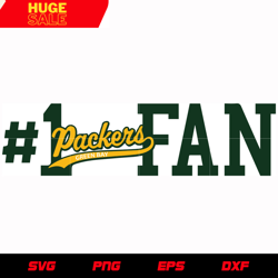 green bay packers 1st fan svg, nfl svg, eps, dxf, png, digital file