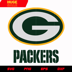 green bay packers logo svg, nfl svg, eps, dxf, png, digital file