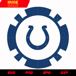 indianapolis colts coin logo svg, nfl svg, eps, dxf, png, digital file