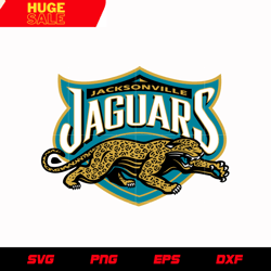 jacksonville jaguars logo 2 svg, nfl svg, eps, dxf, png, digital file