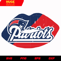 New England Patriots Lip svg, nfl svg, eps, dxf, png, digital file