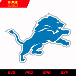 detroit lions mascot logo svg, nfl svg, eps, dxf, png, digital file - newdaystudios