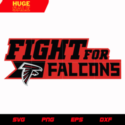 fight for falcons svg, nfl svg, eps, dxf, png, digital file