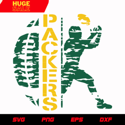 green bay packers football 2 svg, nfl svg, eps, dxf, png, digital file