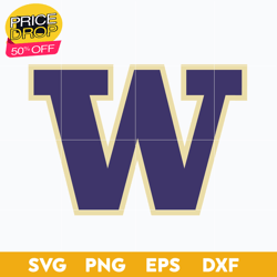Washington Huskies Svg, Logo Ncaa Sport Svg, Ncaa Svg, Png, Dxf, Eps Download File, Sport Svg