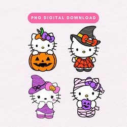 spooky halloween kawaii kitty png, cute kawaii kitty png, trendy halloween sublimation graphic, digital download