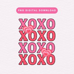 valentines day xoxo png, trendy valentines sublimation graphic, xoxo, y2k heart, trendy valentines day png, digital down