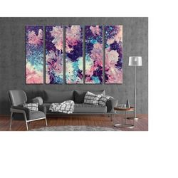 abstract watercolor flower canvas print - abstract flower