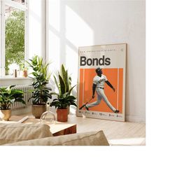 barry bonds inspired poster, san francisco giants art