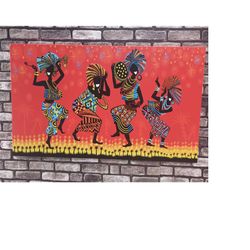 african women canvas, african wall art, african canvas,