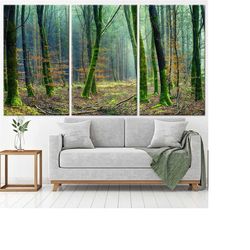 trees wall art, forest canvas, forest wall art,